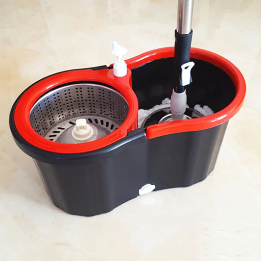 Steel spin mop