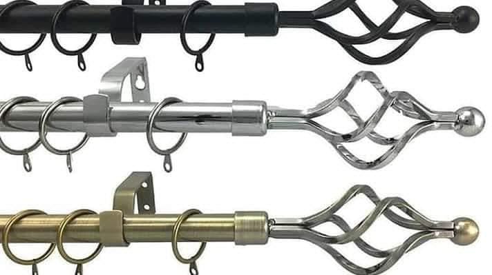 🏠 Double Curtain Holders – Stylish, Sturdy & Functional