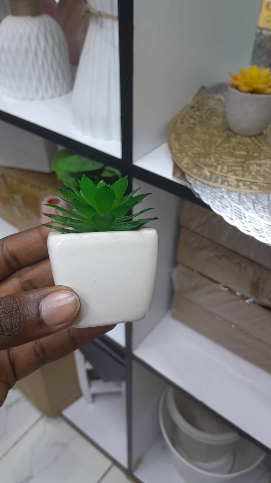 Mini Artificial Succulent Plants – Realistic Faux Greenery Décor