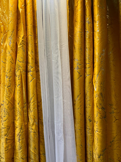 Marble Curtains &amp; Sheers – Elegant Light and Luxury Combined 1.5m×1.5m=3m