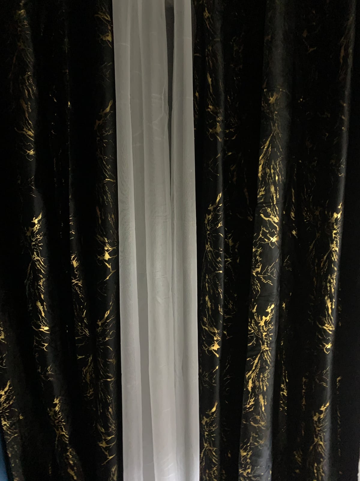 Marble Curtains &amp; Sheers – Elegant Light and Luxury Combined 1.5m×1.5m=3m
