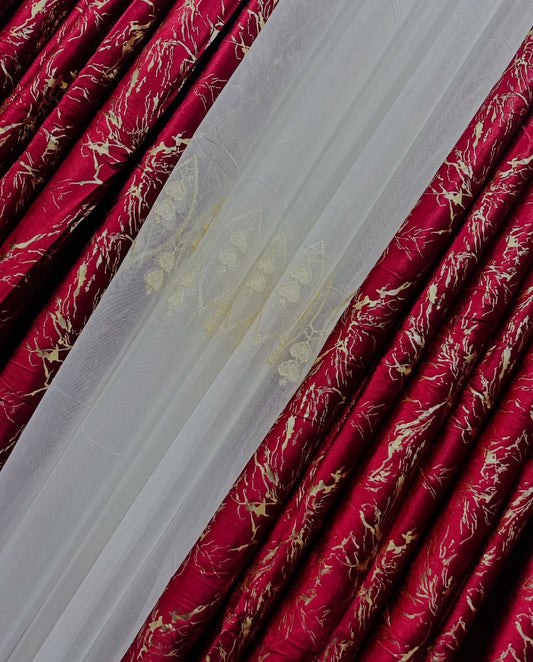 Marble Curtains &amp; Sheers – Elegant Light and Luxury Combined 1.5m×1.5m=3m