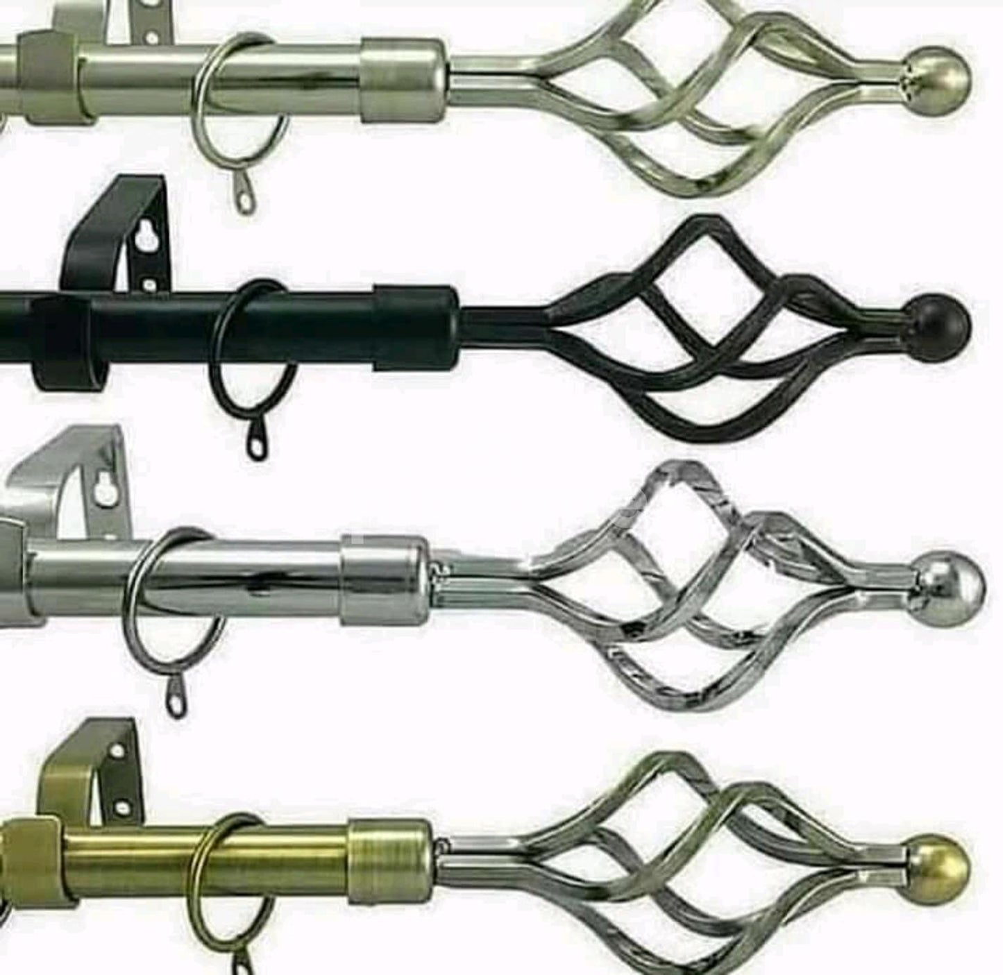 🏠 Double Curtain Holders – Stylish, Sturdy & Functional