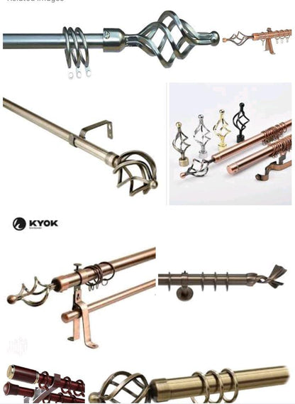 🏠 Double Curtain Holders – Stylish, Sturdy & Functional